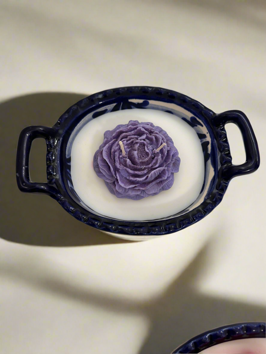 💜Amor Eterno – Purple Rose Cazuelita