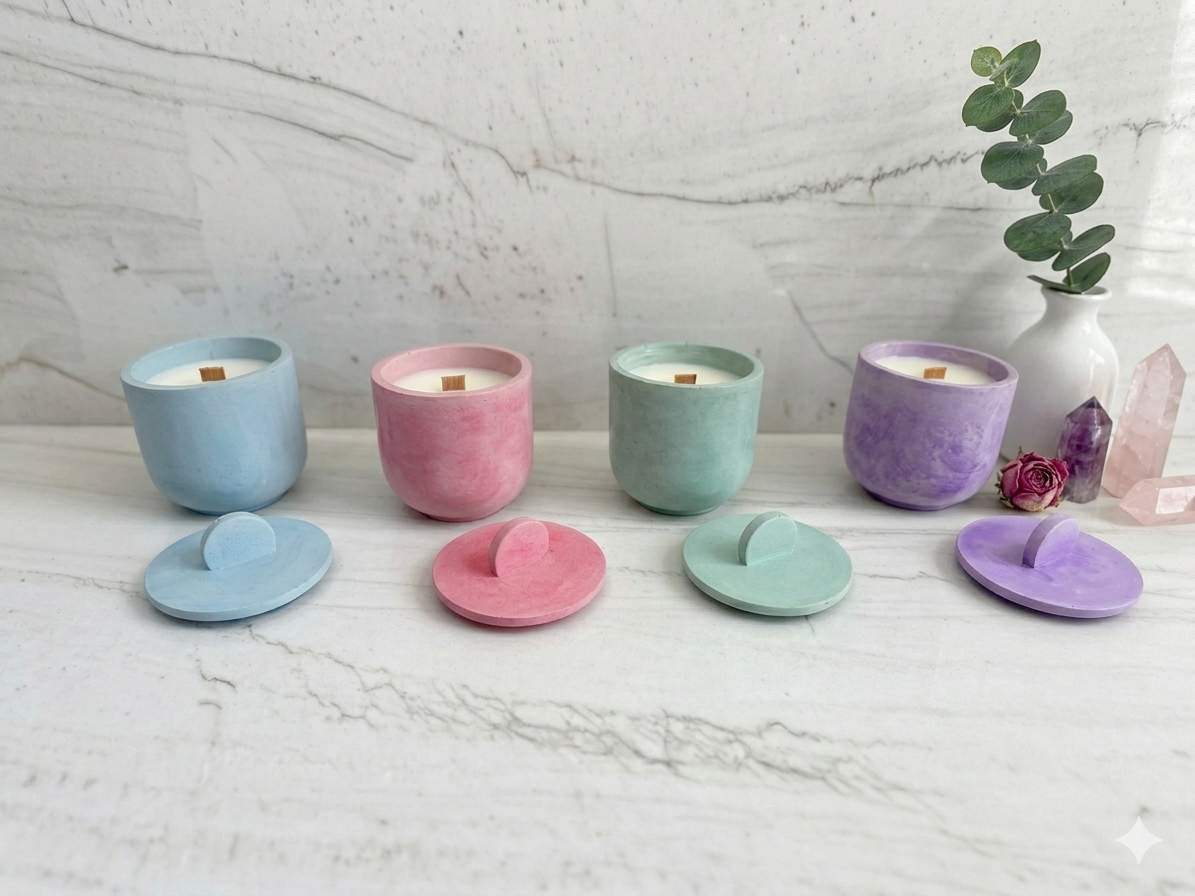 Concrete Candle Collection