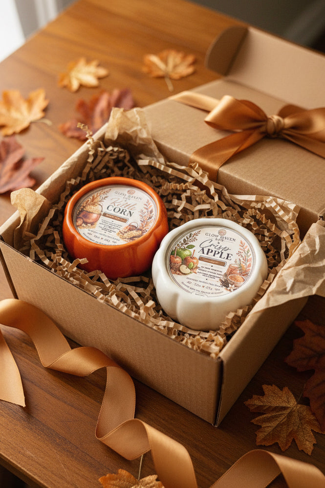 Fall Harvest Pumpkin Candles