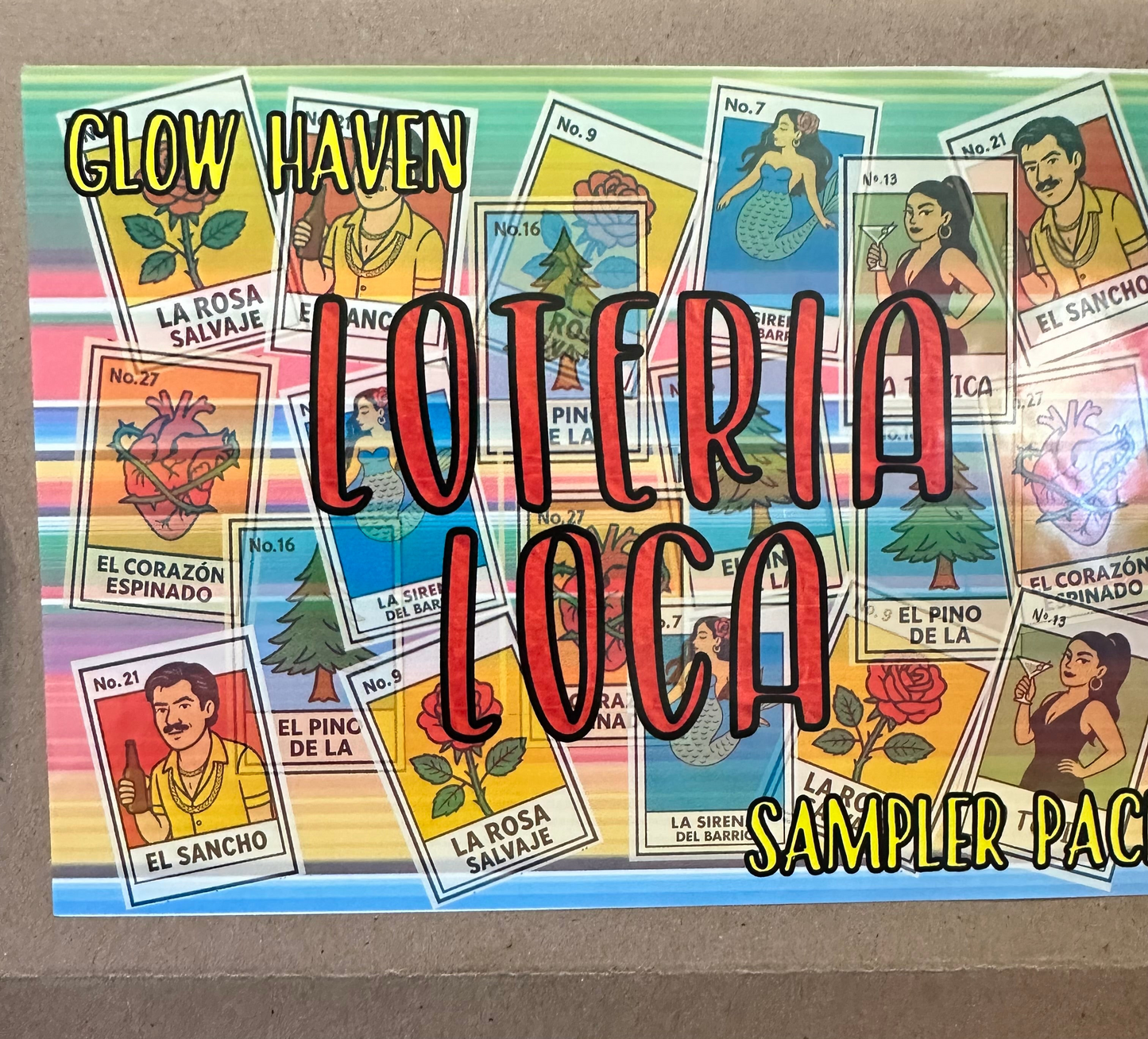 Loteria Loca Candle Sampler Box – 6 x 2 oz Soy Candles, Gift Set
