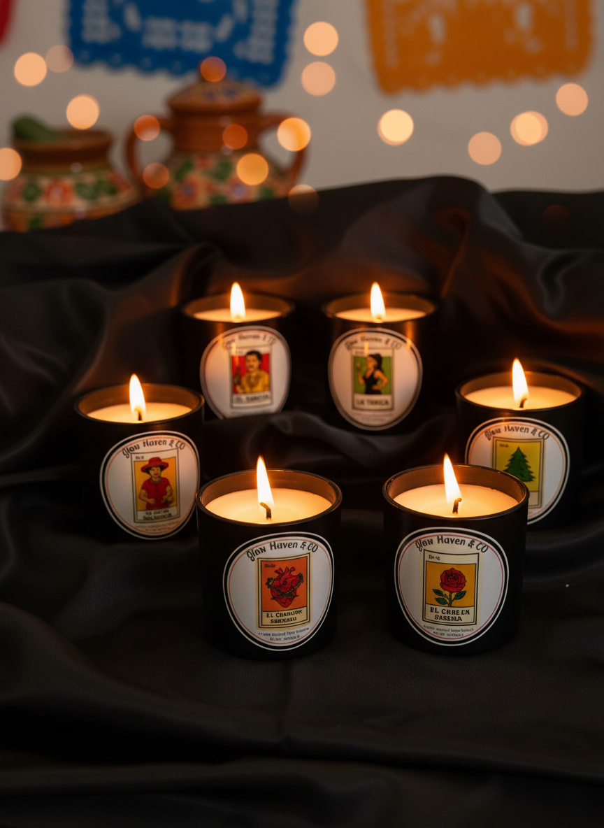 Lotería Loca Collection – Non-Toxic Candles by Glow Haven & Co