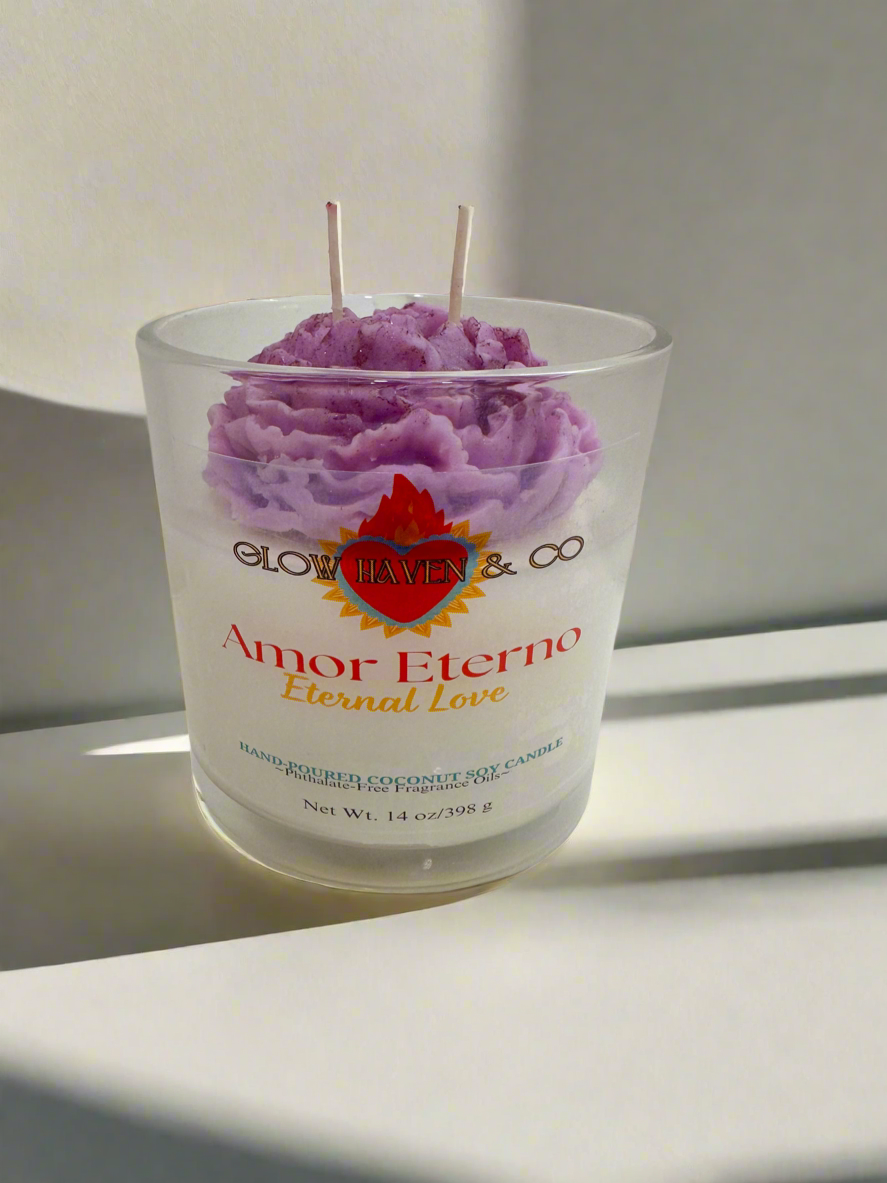 Flores de Amor Rose Candle Collection – 14 oz Hand-Poured, 3 Scents