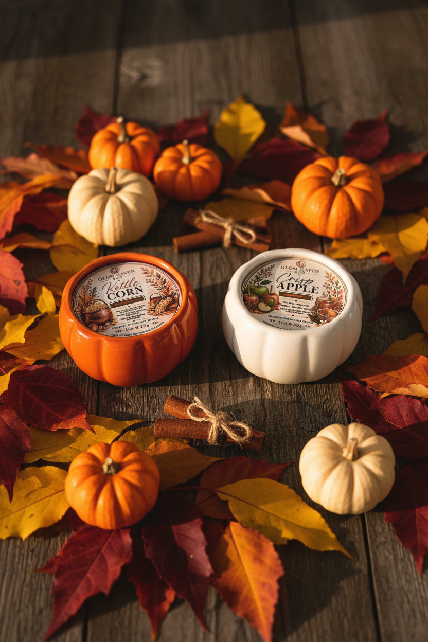 Fall Harvest Pumpkin Candles