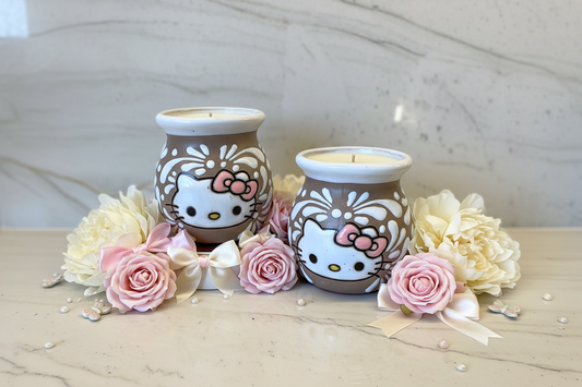 Hola Gatito Talavera Cup Candle 🐾💖