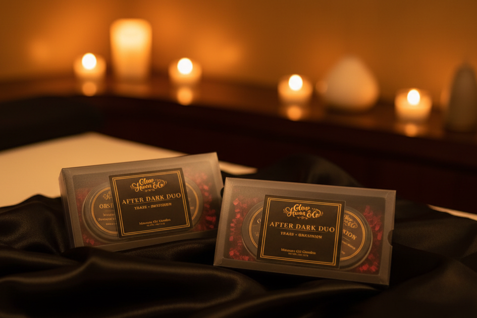 After Dark Duo – Massage Oil Candles