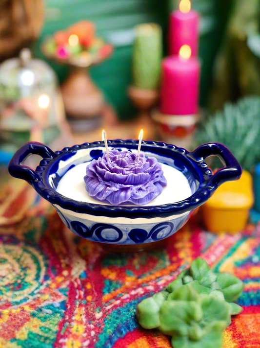 💜Amor Eterno – Purple Rose Cazuelita