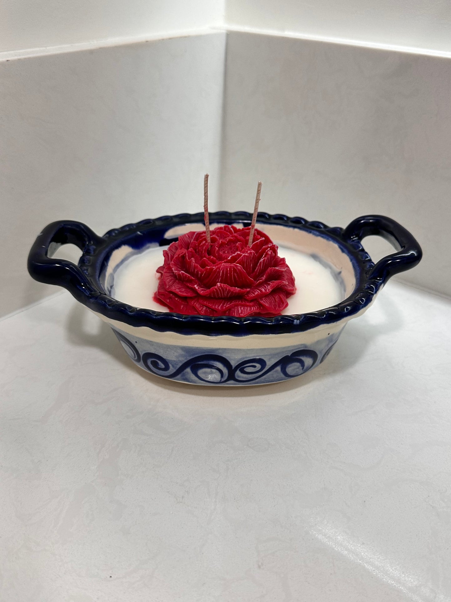 ❤️Es Una Flor – Red Rose Cazuelita