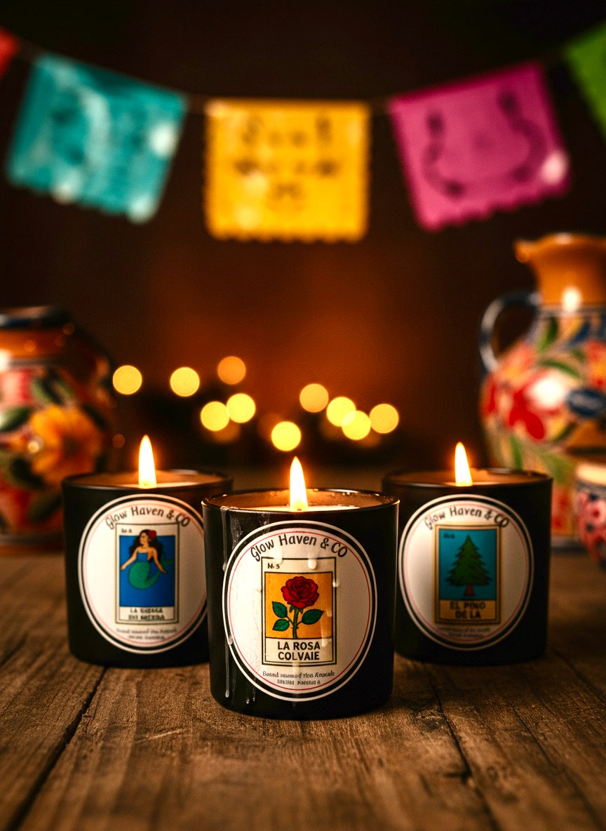 Lotería Loca Collection – Non-Toxic Candles by Glow Haven & Co