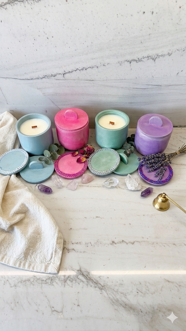 Concrete Candle Collection