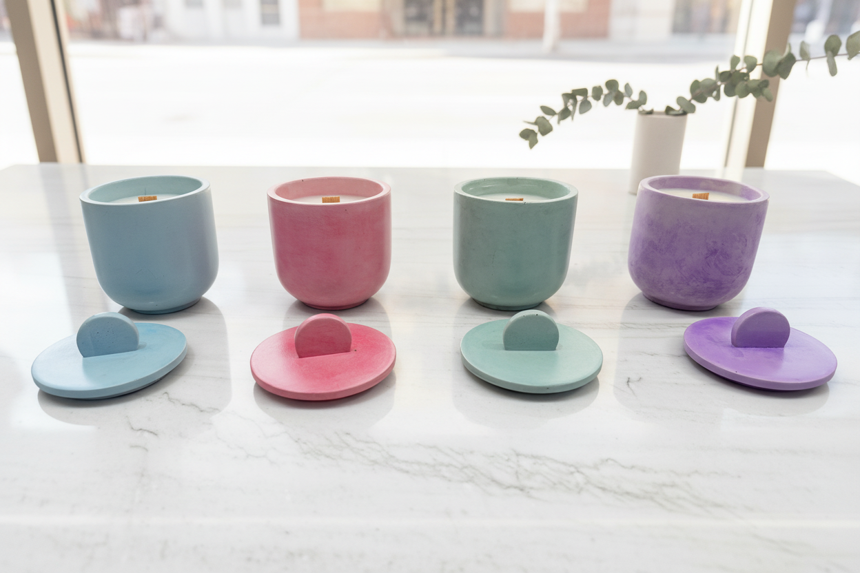 Concrete Candle Collection