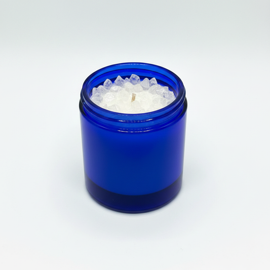 Menthol Eucalyptus Soy Candle on white background